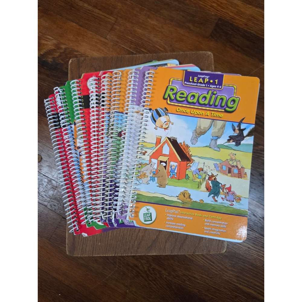 LeapFrog LeapPad Interactive Books Lot Reading Writing Music Disney Tigger PreK2